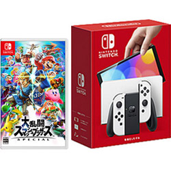 Nintendo Switch（有機ELモデル） Joy-Con(L)/(R) ホワイト」 + 「大 