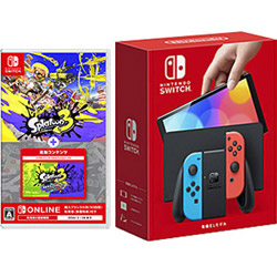 【期間限定】 「Nintendo Switch（有機ELモデル） Joy-Con(L) ネオンブルー/(R) ネオンレッド」 + 「スプラトゥーン3 ＋ エキスパンション・パス」 同時購入セット