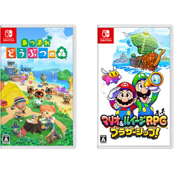 【期間限定】 あつまれ　どうぶつの森 【Switchゲームソフト】 + マリオ＆ルイージRPG　ブラザーシップ！ 同時購入セット