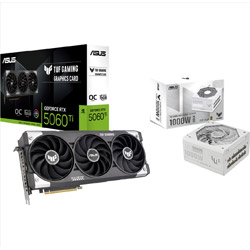  �O���t�B�b�N�{�[�h TUF-RTX5060TI-O16G-GAMING+PC�d��  �z���C�g TUF-GAMING-1000G-WHITE 
