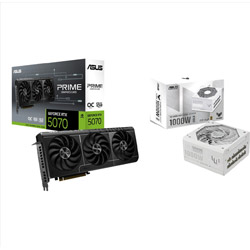 �Z�b�g �O���t�B�b�N�{�[�hPRIME-RTX5070-O12G+PC�d��  �z���C�g TUF-GAMING-1000G-WHITE 