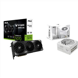  �O���t�B�b�N�{�[�h TUF-RTX5070-O12G-GAMING+PC�d��  �z���C�g TUF-GAMING-1000G-WHITE 