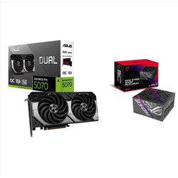  �O���t�B�b�N�{�[�h DUAL-RTX5070-O12G+PC�d�� ROG STRIX 850W Platinum 