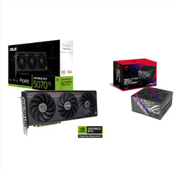  �O���t�B�b�N�{�[�h PROART-RTX5070TI-O16G+PC�d�� ROG STRIX 1200W Platinum