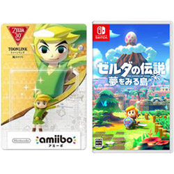 ゼルダの伝説 夢をみる島 【Switchゲームソフト】 + amiibo トゥーンリンク 【風のタクト】 (ゼルダの伝説シリーズ) 【Wii U/New3DS/New3DS LL】 [NVL-C-AKAG] 同時購入セット