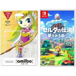 ゼルダの伝説 夢をみる島 【Switchゲームソフト】 + amiibo ゼルダ 【風のタクト】 (ゼルダの伝説シリーズ) 【Wii U/New3DS/New3DS LL】 [NVL-C-AKAJ] 同時購入セット