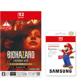 CAPCOM(�J�v�R��) �y�����w���Z�b�g�z �u�o�C�I�n�U�[�h7 ���W�f���g �C�[�r�� �S�[���h�G�f�B�V���� �O���e�X�N Ver.�ySwitch2�Q�[���\�t�g�z�v�{�uSamsung microSD Express Card 256GB for Nintendo Switch 2�v