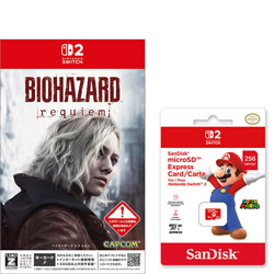 CAPCOM(�J�v�R��) �y�����w���Z�b�g�z �u�o�C�I�n�U�[�h ���N�C�G���ySwitch2�Q�[���\�t�g�z�v�{�uSanDisk microSD Express Card 256GB for Nintendo Switch 2�v
