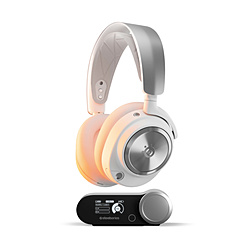 SteelSeries Arctis Nova Pro Wireless White[无线(Bluetooth+USB)/两耳朵/头带型]