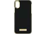 iPhone X�p�@katespade Wrap Case Saffiano�@�u���b�N�^�S�[���h�@KSIPH081BLK