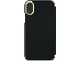 iPhone X�p�@katespade Folio Case Saffiano�@�u���b�N�@KSIPH083SBLK