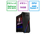 G15DK-R75R3070W11 ゲーミングデスクトップパソコン ROG Strix GA15 (G15DK) ブラック ［モニター無し /Ryzen 7 /メモリ：16GB /SSD：512GB /2022年3月モデル］ 【864】