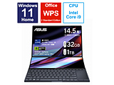 笔记本电脑Zenbook Pro 14 Duo OLED(UX8402)技术黑色UX8402VU-P1024W[RTX 4050/14.5型/Windows11 Home/intel Core i9/存储器:32GB/SSD:1TB/WPS Office/日本語版键盘/2023一年5月型号]