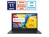 ノートパソコン Vivobook Go ミックスブラック E1504FA-R5162MBWS ［15.6型 /Windows11 Home /AMD Ryzen 5 /メモリ：16GB /SSD：256GB /Office HomeandBusiness /日本語版キーボード］