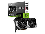 �O���t�B�b�N�{�[�h Dual GeForce RTX 5070 12GB GDDR7 OC Edition  DUAL-RTX5070-O12G �mGeForce RTX�V���[�Y /12GB�n