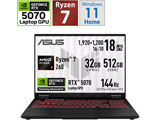 FA808UP-R7R5070 Q[~Om[gp\R TUF Gaming A18 CF[K[O[ m18.0^ /Windows11 Home /AMD Ryzen 7 /F32GB /SSDF512GB / /{ŃL[{[h /2025N6fn