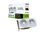 �O���t�B�b�N�{�[�h Dual GeForce RTX 5060 White OC Edition 8GB GDDR7 �z���C�g DUAL-RTX5060-O8G-WHITE �mGeForce RTX�V���[�Y /8GB�n