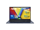 �m�[�g�p�\�R�� Vivobook 15 �N���C�G�b�g�u���[ X1504VA-C5165BU �m15.6�^ /Windows11 Home /intel Core 5 /�������F16GB /SSD�F512GB /���{��ŃL�[�{�[�h�n