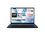 �m�[�g�p�\�R�� Vivobook 16 �N���C�G�b�g�u���[ M1607GA-AI7165BU �mCopilot+ PC /16.0�^ /Windows11 Home /AMD Ryzen AI 7 /�������F16GB /SSD�F512GB /���{��ŃL�[�{�[�h /2026�N3�����f���n