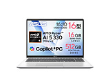 �m�[�g�p�\�R�� Vivobook 16 �N�[���V���o�[ M1607KA-AI5165SIB �mCopilot+ PC /16.0�^ /Windows11 Home /AMD Ryzen AI 5 /�������F16GB /SSD�F512GB /���{��ŃL�[�{�[�h�n