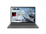 �m�[�g�p�\�R�� Zenbook SORA 16 �A�C�X�����h�O���[ UX3607QA-PU16570GR �mCopilot+ PC /16.0�^ /Windows11 Home /Snapdragon X /�������F16GB /SSD�F512GB /���{��ŃL�[�{�[�h�n