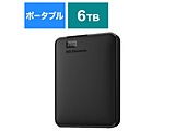 WDBHJS0060BBK-JESN OtHDD USB-Aڑ WD Elements Portable(Windows11Ή)  m6TB /|[^u^n