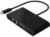mUSB-C IXX HDMI / VGA / LAN / USB-A / USB-Cn ϊA_v^ USB PDΉ 100W   AVC004btBK mUSB Power DeliveryΉn