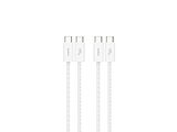 USB-C �� USB-C�P�[�u�� [�[�d /�]�� /1.5m��2�{ /PD60W /480Mbps]  �z���C�g CAB018qc05WH2PK �mUSB-C �� USB-C�n
