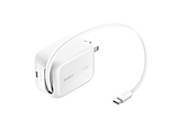 BoostCharge Pro 45W 1�|�[�g ������莮USB-C�P�[�u���t�� �}���[�d��   WCH023qcWH �mPD45W /USB-C×1 /USB-A�|�[�g�Ȃ� /1�|�[�g�n