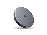 AUKEYiI[L[jCX[d MagSafeΉ Qi2 MagFusion Aura 15W O[ AUKEYiI[L[j Gray LC-MC10-GY