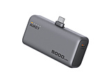 oCobe[ Spark Mini 5000mAh PDΉ 20W } ܂肽݃X^h [USB-C 2|[g]o [USB-C 2|[g] O[ AUKEYiI[L[j Gray PBY59GY mUSB Power DeliveryΉ /2|[gn