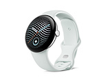 Google Pixel Watch 5�i45 mm�j Polished Silver �A���~�P�[�X / Fog �A�N�e�B�u �o���h�i�� 2 ����j Wi-Fi  Polished Silver / Fog GA10892-US