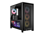 PC�P�[�X [ATX /Micro ATX /Extended ATX /Mini-ITX] FRAME 4000D LCD RS ARGB Premium Black �u���b�N CC-9011326-WW