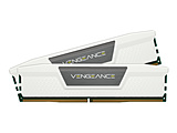 CORSAIR VENGEANCE DDR5 32GB (2 x 16GB) DDR5 6000 CL38 1.35V Intel XMP & AMD EXPO - WHITE   CMK32GX5M2D6000Z38W �mDIMM DDR5 /16GB /2���n