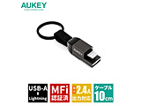 �P�[�u��  Circlet Series USB-A to Lightning �}���[�d 10cm  �u���b�N CB-AKL6-BK �mQuick Charge�Ή��n
