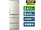 冷蔵庫 シルバー系 SJ-X415H-S [5ドア /左右開きタイプ /412L]【生産完了品】