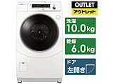ドラム式洗濯乾燥機 ホワイト系 ES-H10F-WL [洗濯10.0kg /乾燥6.0kg /ヒーター乾燥(水冷・除湿タイプ) /左開き]【生産完了品】