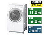 滚筒式洗涤烘干机大的鼓白BD-SG110JL-W[洗衣11.0kg/干燥6.0kg/加热器干燥(水冷式、除湿类型)/左差别][生产完毕物品]