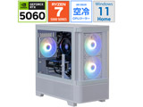 �yBTO�z �Q�[�~���O�f�X�N�g�b�v�p�\�R�� SE257XB5632G1WH [RTX 5060] �ysof001�z