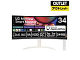 PC���j�^�[ LG MyView Smart Monitor  34SR65QC-W �m34�^ /UWQHD(3440×1440�j /���C�h /�Ȗʌ^ /100Hz�n�y�O���s�Ǖi�z