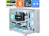 �Q�[�~���O�f�X�N�g�b�v�p�\�R�� SGL75FS56TH32G1WH [RTX 5060 Ti 16GB] �ysof001�z
