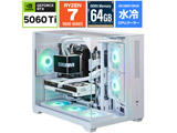 �Q�[�~���O�f�X�N�g�b�v�p�\�R�� SGL97XS56TH64G1WH [RTX 5060 Ti 16GB] �ysof001�z
