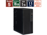 �f�X�N�g�b�v�p�\�R�� SB340G16G1TOP �mWindows11 Pro /AMD Ryzen5 /�������F16GB /SSD�F1TB /Office HomeandBusiness�n