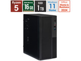�f�X�N�g�b�v�p�\�R�� SB340G16G1TDOH �mWindows11 Home /AMD Ryzen5 /�������F16GB /SSD�F1TB /Office HomeandBusiness�n