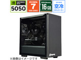 �Q�[�~���O�f�X�N�g�b�v�p�\�R�� �u���b�N SB-R57X-5050-16G-500G [RTX5050] �yS Series�z