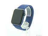 〔中古品〕 Apple Watch Series 6 GPS 44mm ブルーアルミニウムケース アトランティックブルーブレイデッドソロループ