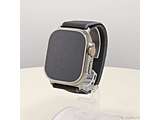 〔中古品〕 Apple Watch Ultra 2 GPS + Cellular 49mm チタニウムケース ブルー／ブラックトレイルループ