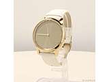 kWil vivomove Luxe White Leather^24K Gold PVD