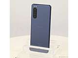 〔中古品〕 Xperia 5 II 128GB ブルー SO-52A docomoロック解除SIMフリー ［6.1インチ有機EL／Snapdragon 865 5G］