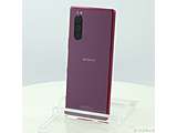 〔中古品（難あり）〕 Xperia 5 128GB レッド J9260 SIMフリー ［6.1インチ有機EL／Snapdragon 855］